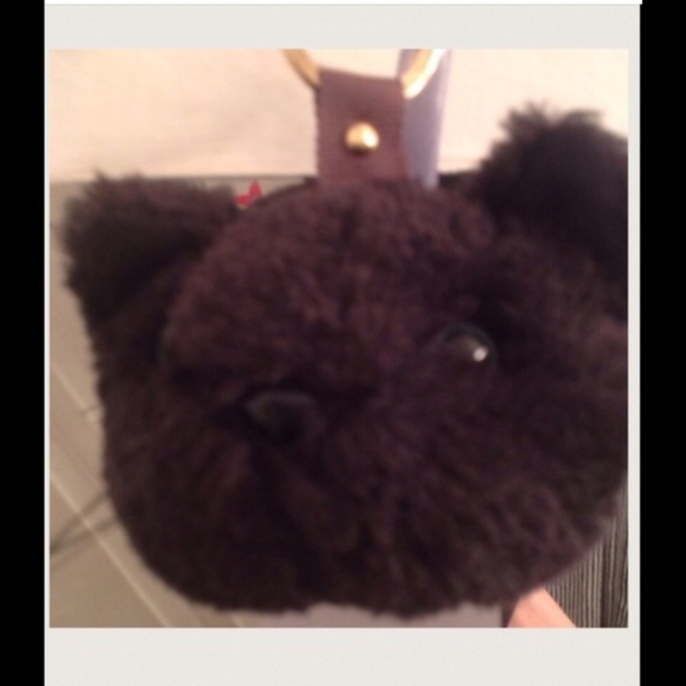 NWT TF Charity Black Cat Key Ring /Purse Charm